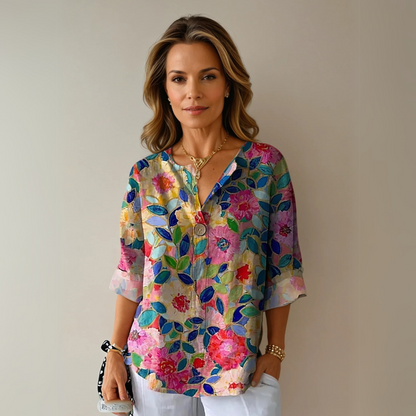 Sylvie | Blusa con estampado floral chic