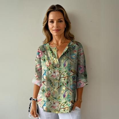 Sylvie | Blusa con estampado floral chic