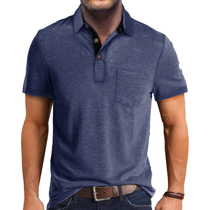 Camisa tipo polo masculina, ligera y versátil para verano